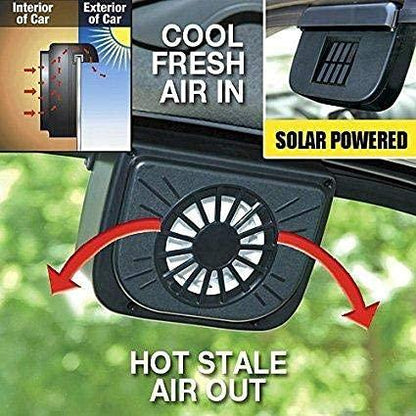 Solar Power Car Auto Cool Air Vent with Rubber Stripping Car Ventilation Fan